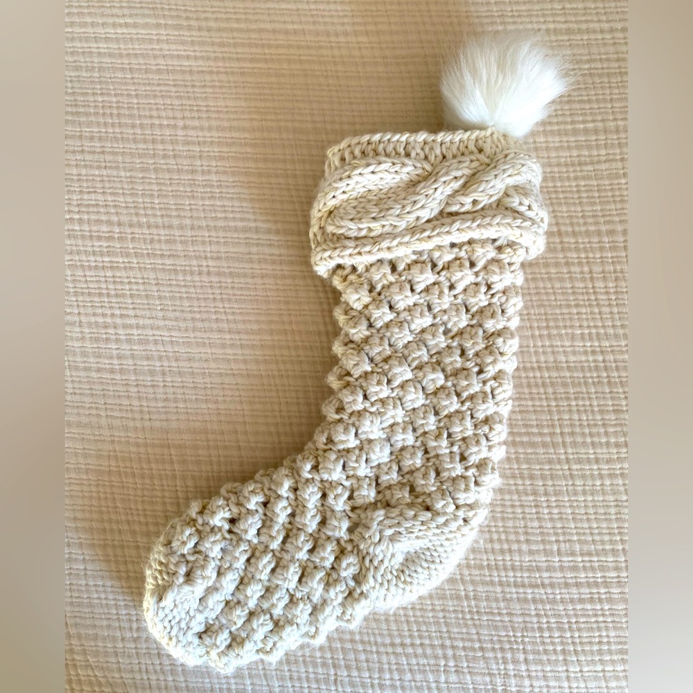 Anthropologie knit stocking